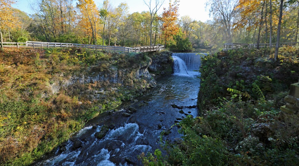Landscape with Cedar Cliff Falls - Indian Mound Reserve, Ohio