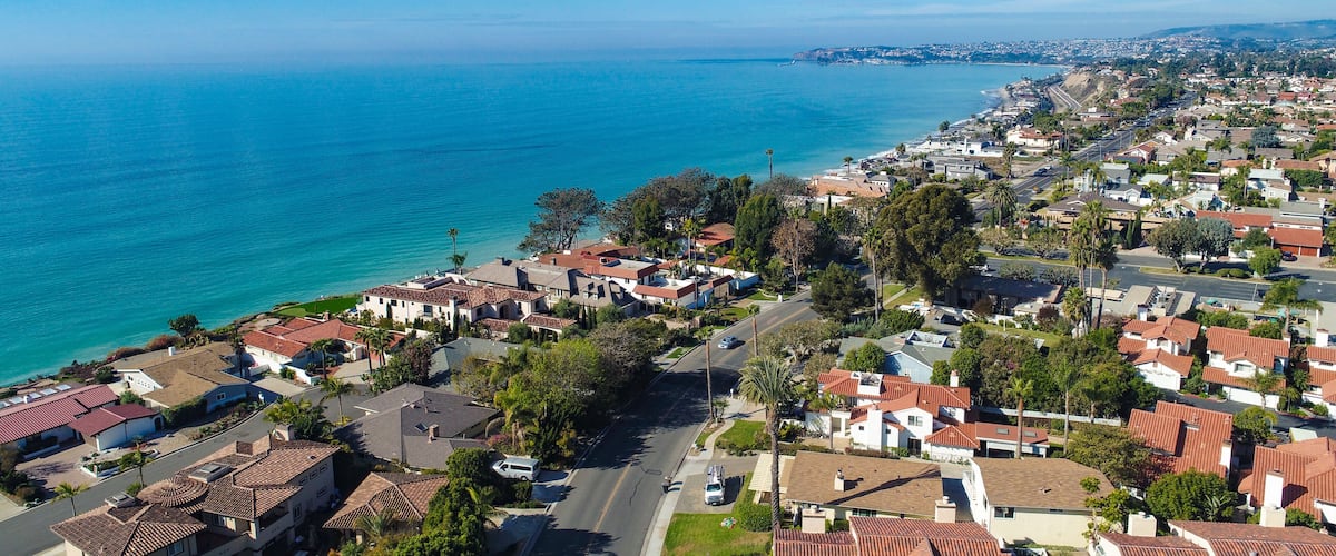 Aerial Dana Point taken from Capistrano Beach