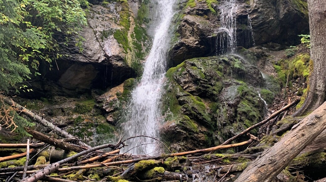 The waterfall on Columbia Mountain. #adventure #hiking #mountains # waterfall