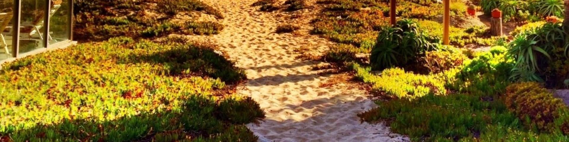 Just one of several public access points to Sunset Beach.  Spaced periodically between Anderson street to the north and Warner Ave to the south.