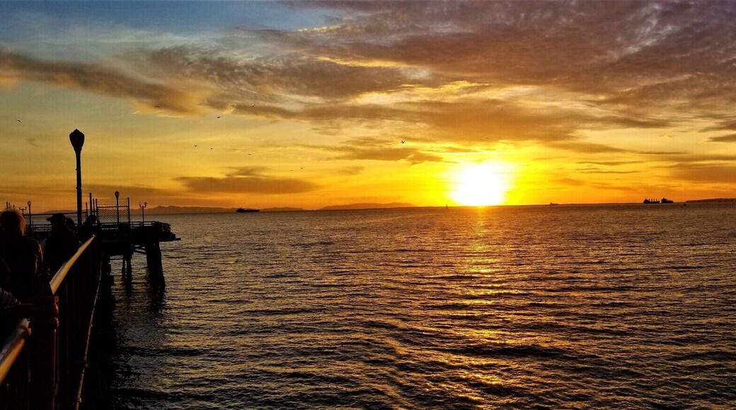 Such a great panoramic view of Seal Beach from the pier at sunset. Can you believe this was in December, just before Christmas? #Nature #LifeAtExpedia