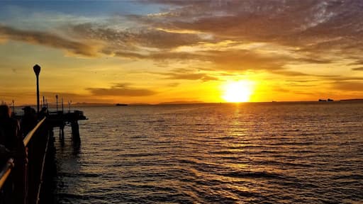 Such a great panoramic view of Seal Beach from the pier at sunset. Can you believe this was in December, just before Christmas? #Nature #LifeAtExpedia