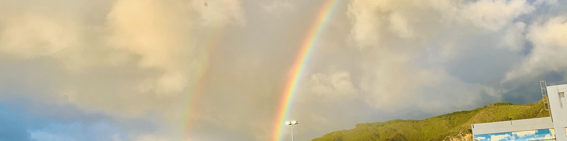#lifeatexpedia 2 rainbows or just a reflection?