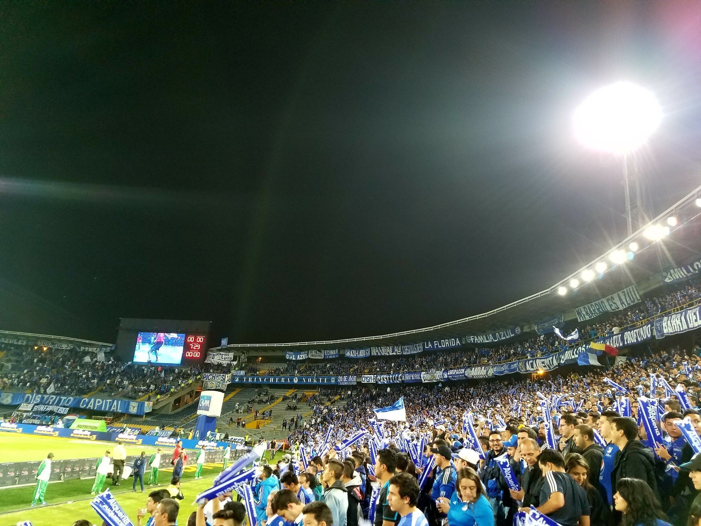 Football game in bogota columbia