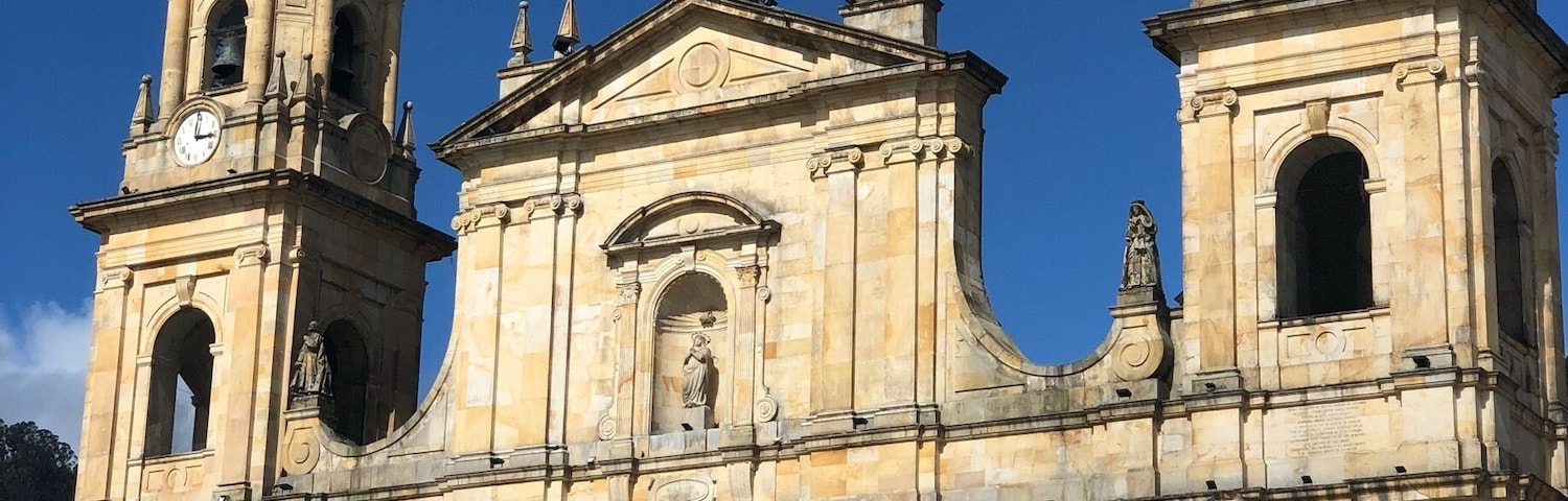 The main plaza in Bogota
