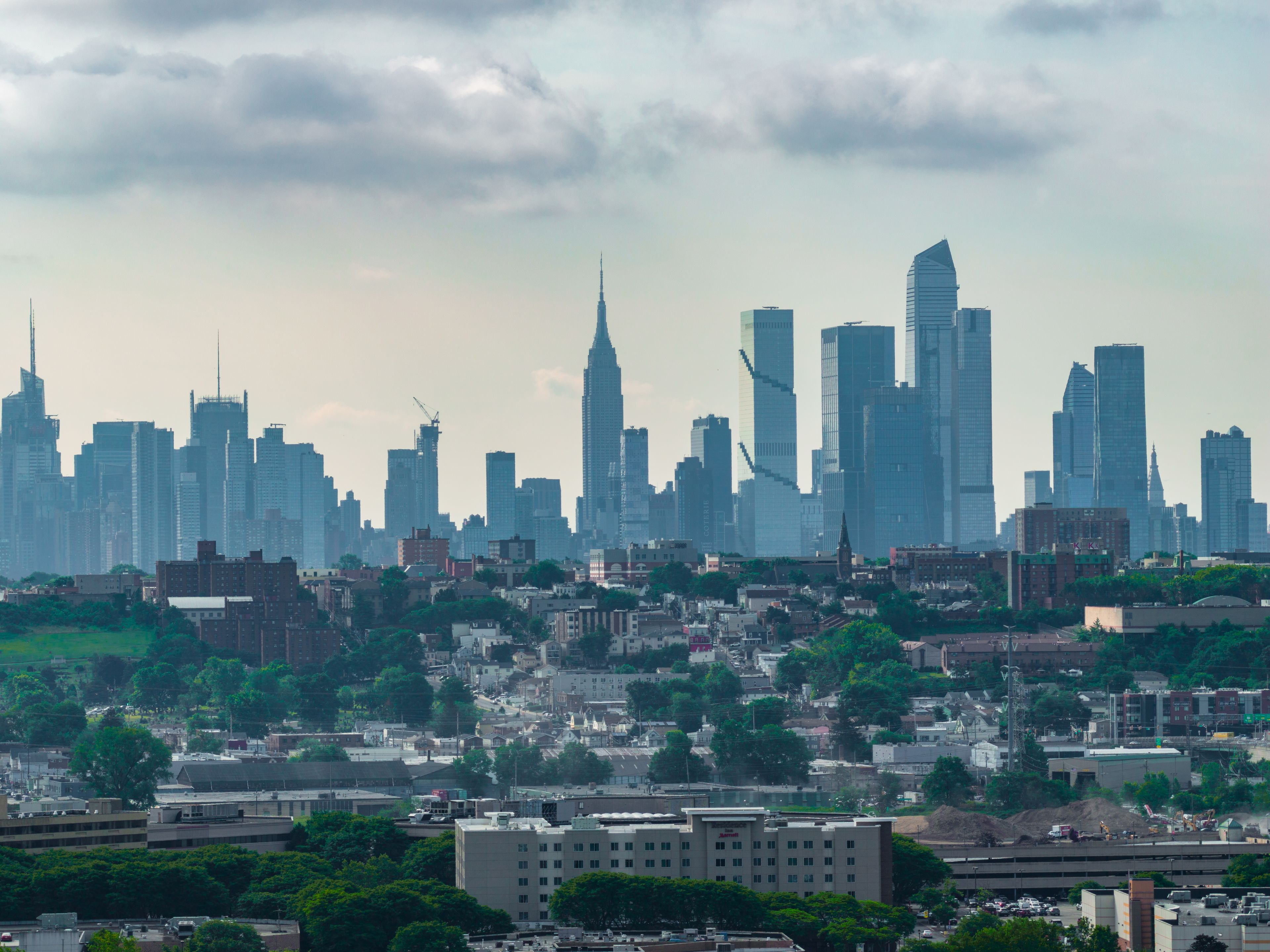 Midtown NYC Skyline from Secaucus NJ