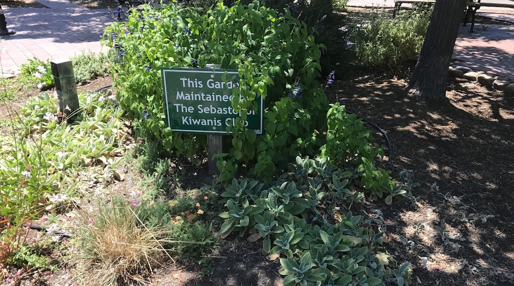 Nice spot to lay out food and wine and partake