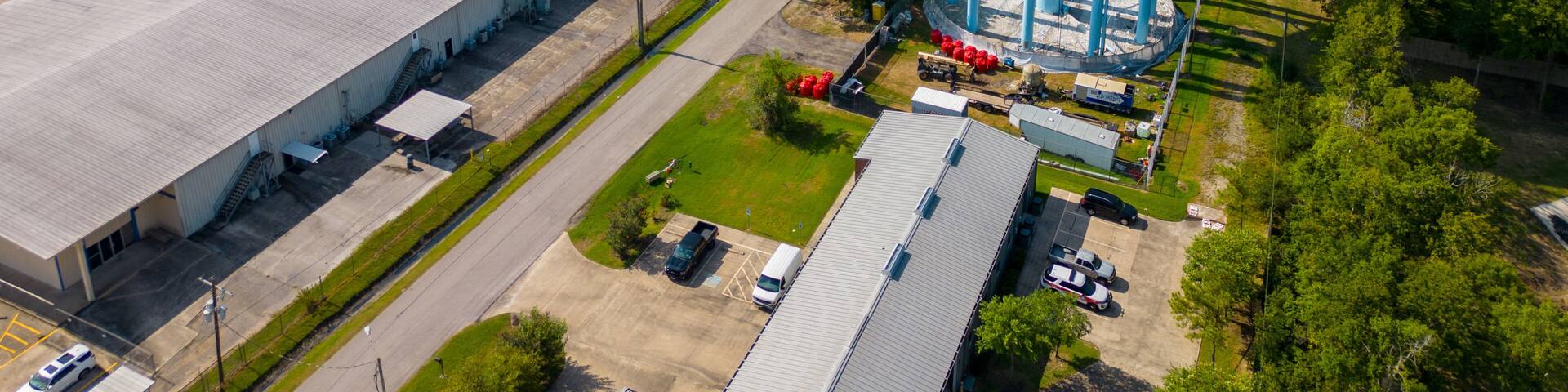 Aerial photo Beaumont Texas water tower