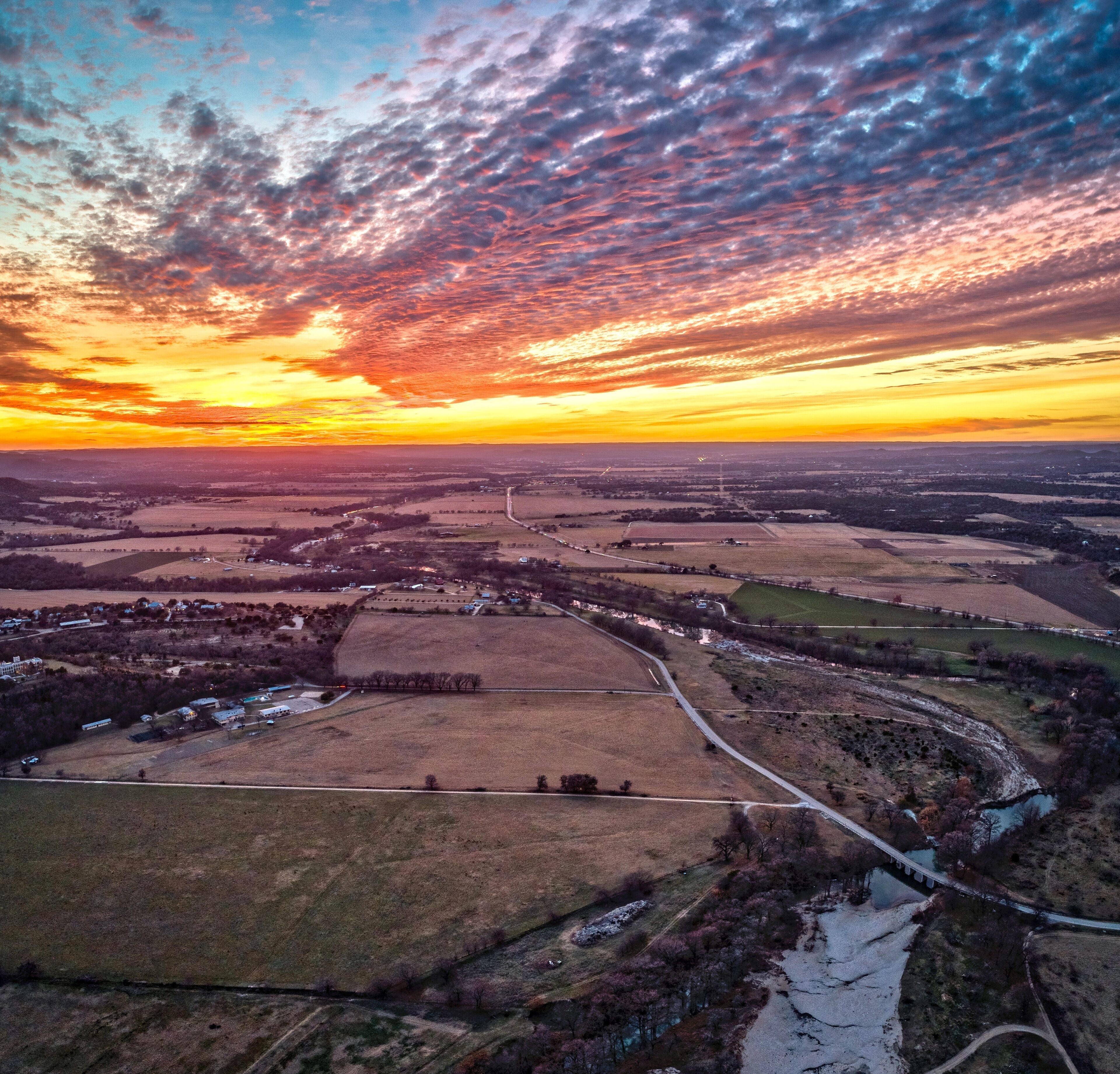 Guadalupe River Texas Sunset
