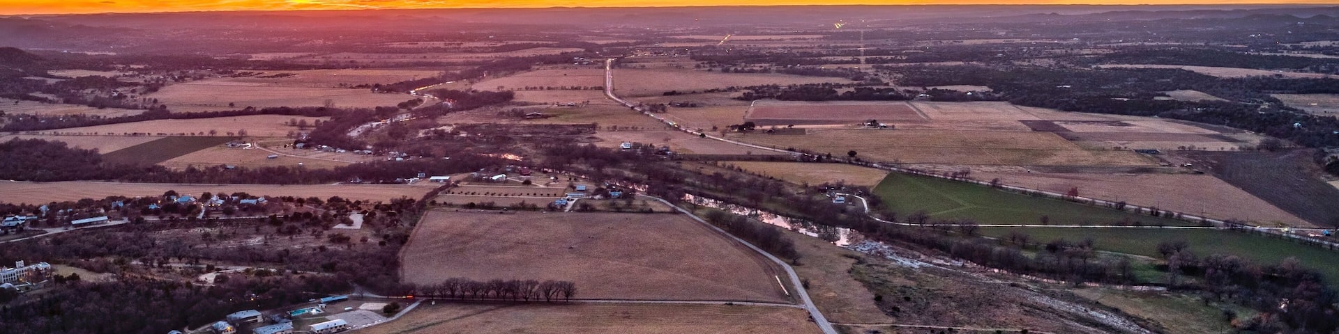 Guadalupe River Texas Sunset