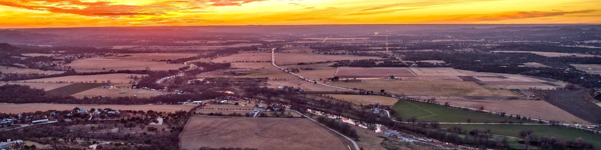 Guadalupe River Texas Sunset