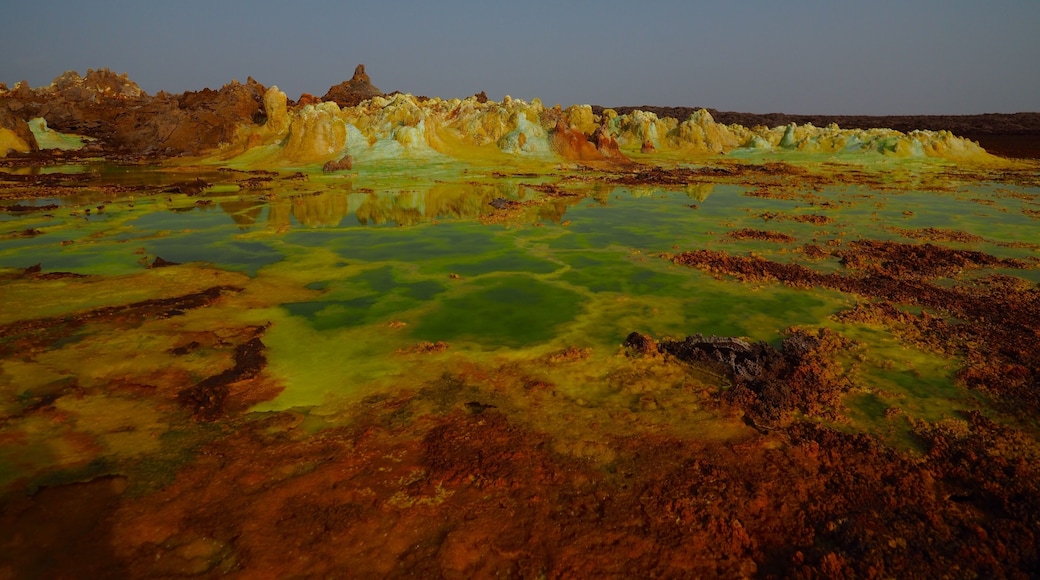 Sulphur fields at Dallol, Ethiopia.