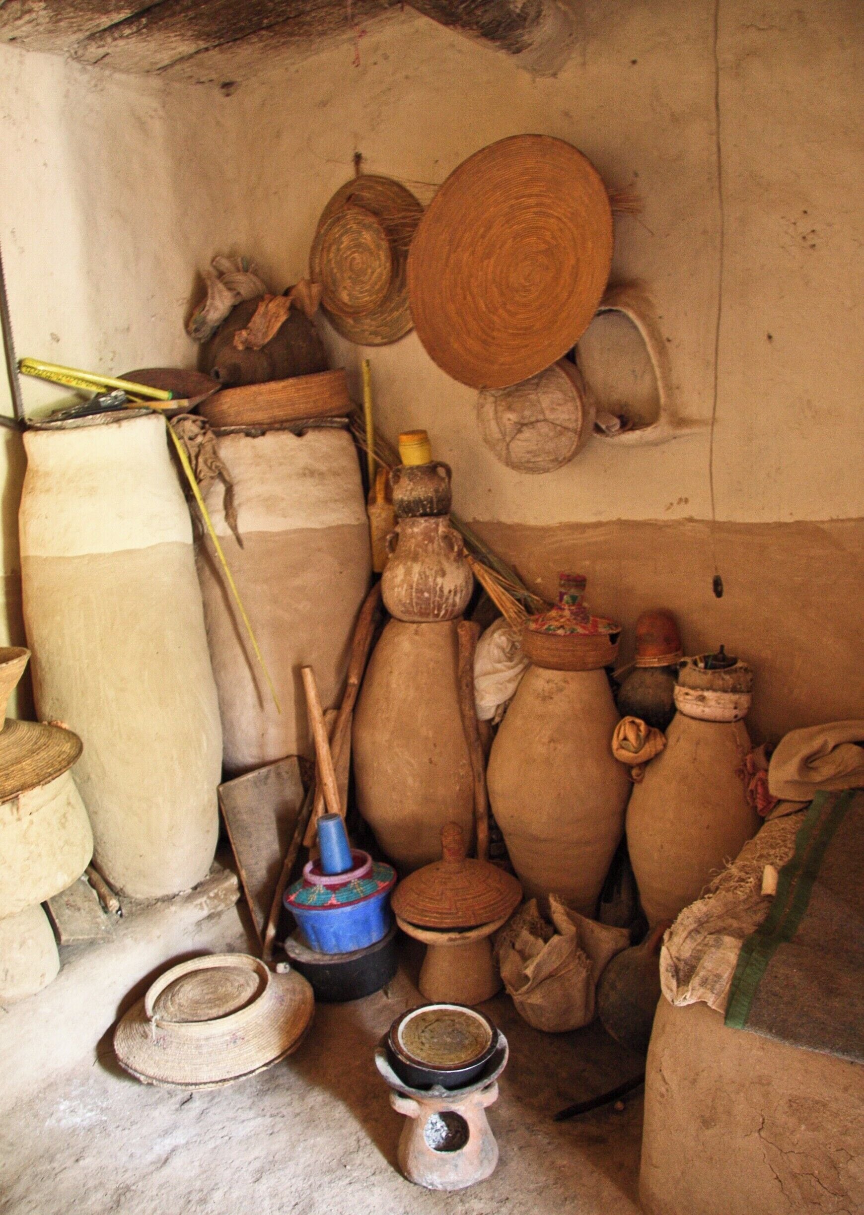 While staying in Aksum, Ethiopia, we took a day trip out to the small town of Yeha, which is home to the oldest structure in Ethiopia, The Temple of the Moon, built in 700 B.C.

While in town we visited a local family in there home. It was more of a small compound with single rooms opening up into a court yard.

This was a storage room.

#LIfeAtExpedia #AmongTheLocals