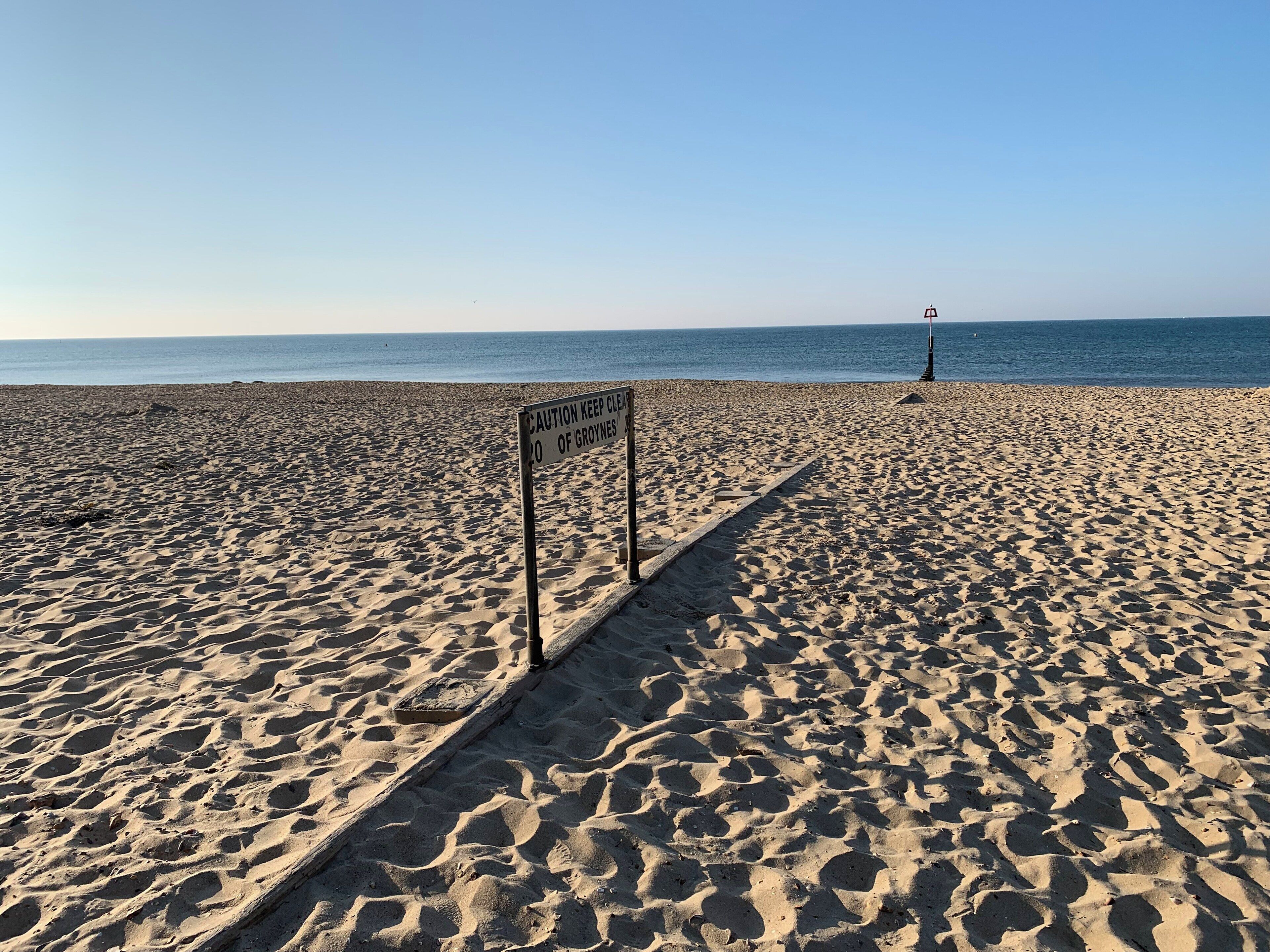 Groyne on the beach