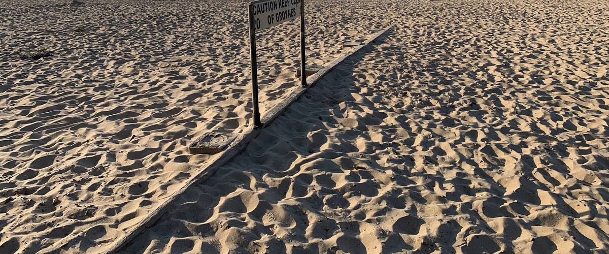 Groyne on the beach