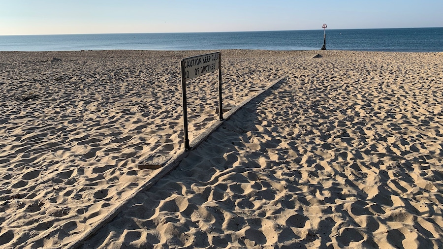 Groyne on the beach