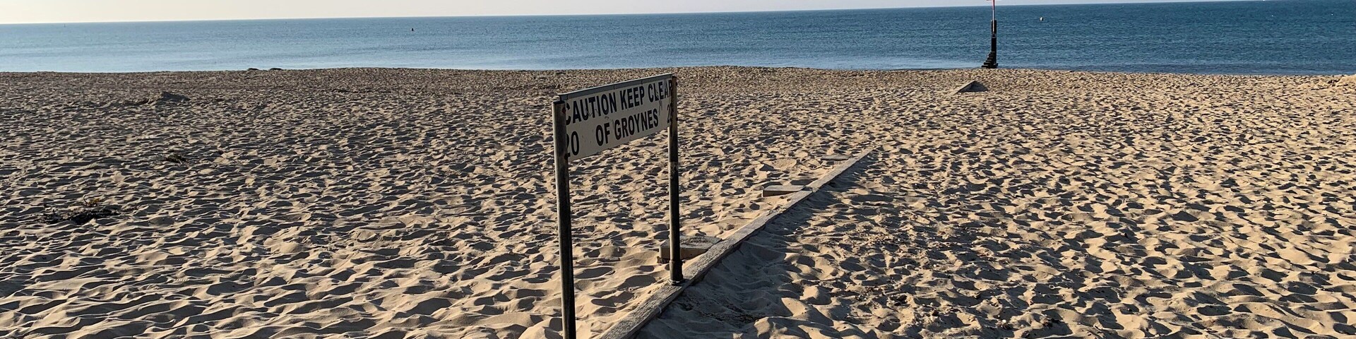 Groyne on the beach