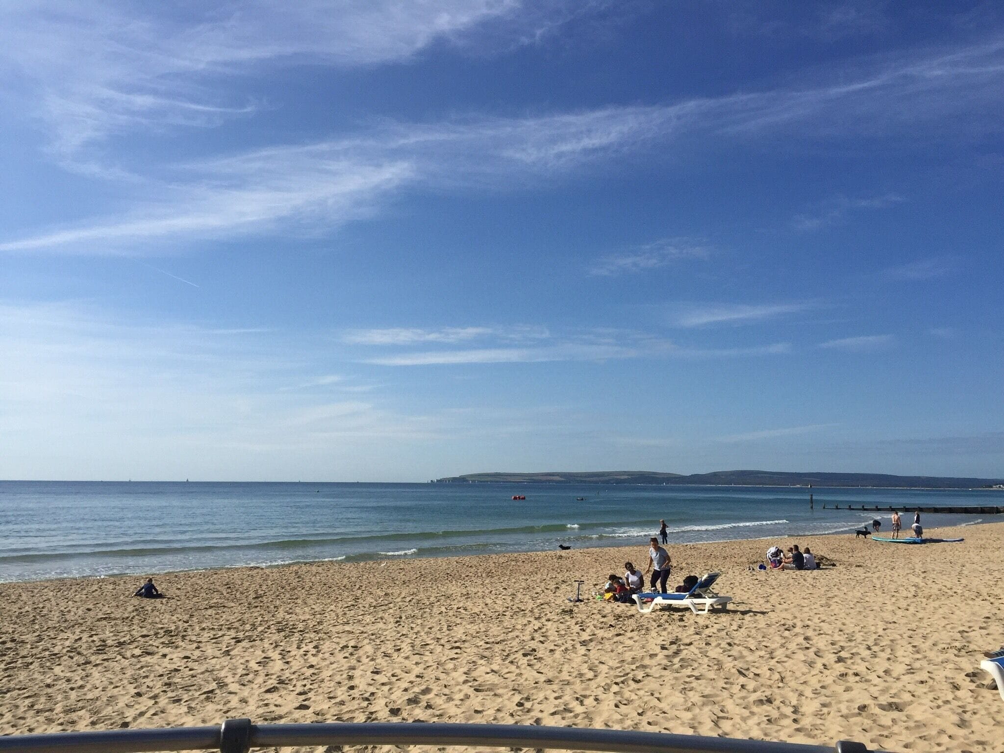 Looking out towards Sandbanks from the Beach at Bournmouth