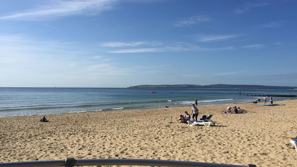Looking out towards Sandbanks from the Beach at Bournmouth