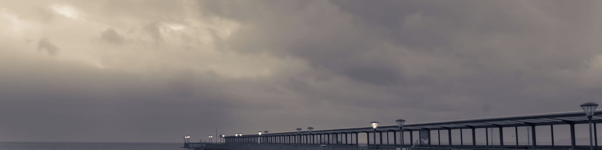 Stormy Boscombe pier