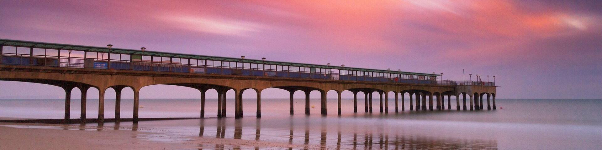 Sunset at Boscombe Pier, long exposure using Lee Big Stopper filter