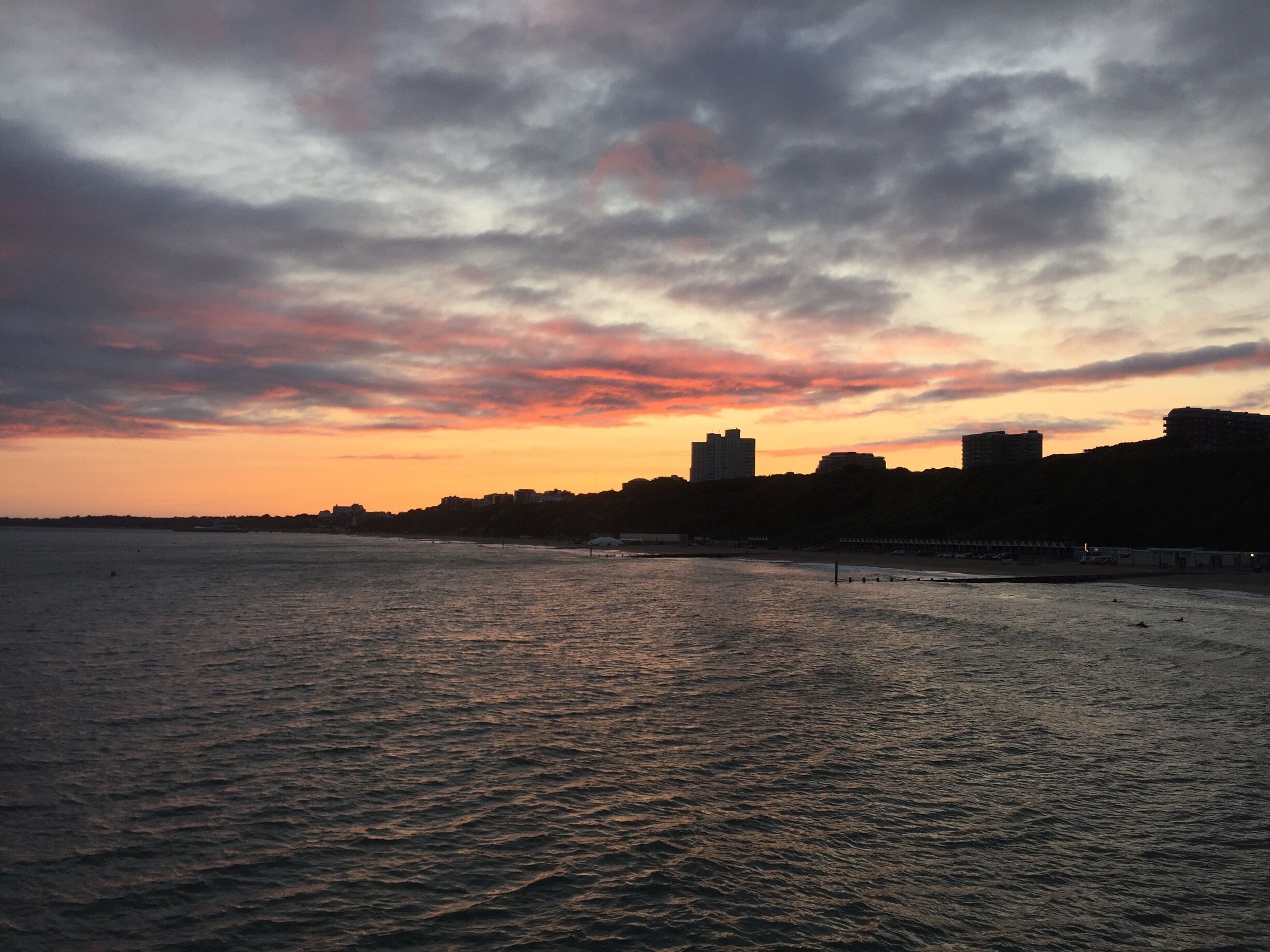 relaxing in front of this beautiful sunset 