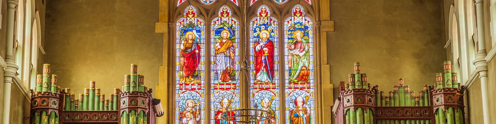 Saints Mary & Joseph Catholic Cathedral showing a church or cathedral, heritage elements and interior views