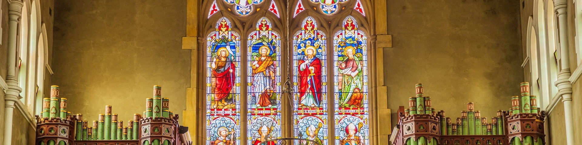 Saints Mary & Joseph Catholic Cathedral showing a church or cathedral, heritage elements and interior views