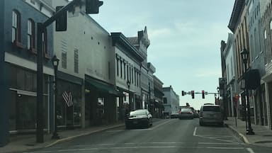 Downtown Bedford, VA. Several very good Antique Shops in downtown Bedford.