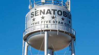 Water Tower in Five Star City - Senatobia in Tate County, Mississippi, United States