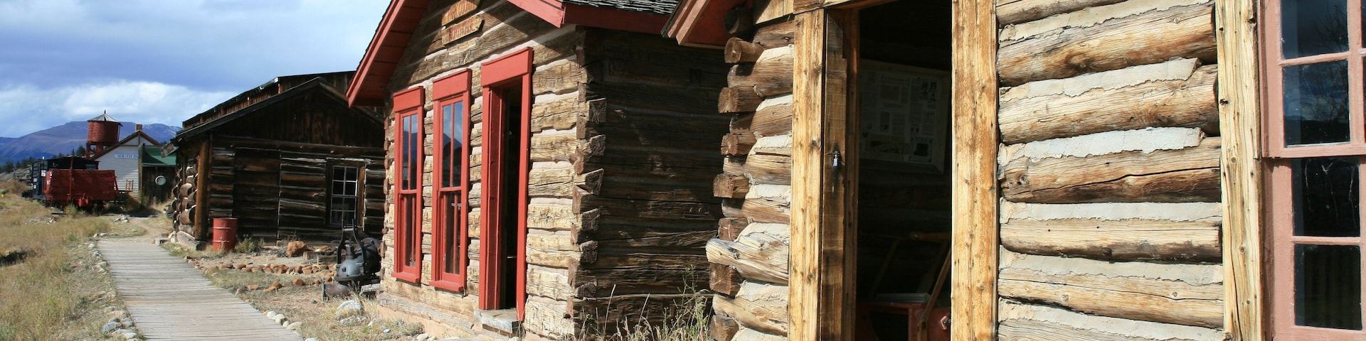 Restored Pioneer Mining Town in Colorado