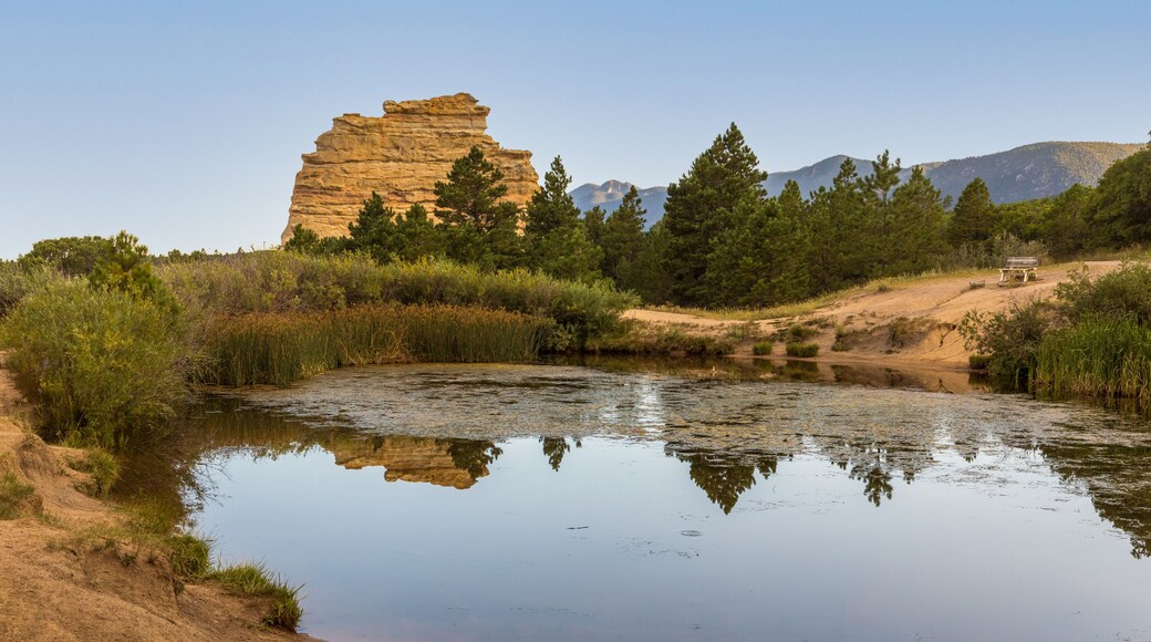 Beautiful Monument Rock near Monument town in Colorado