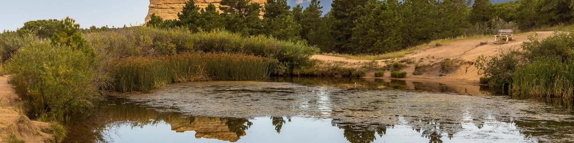 Beautiful Monument Rock near Monument town in Colorado