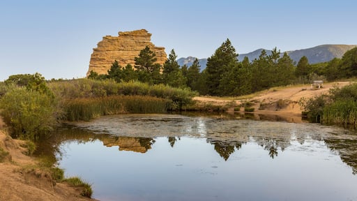Beautiful Monument Rock near Monument town in Colorado