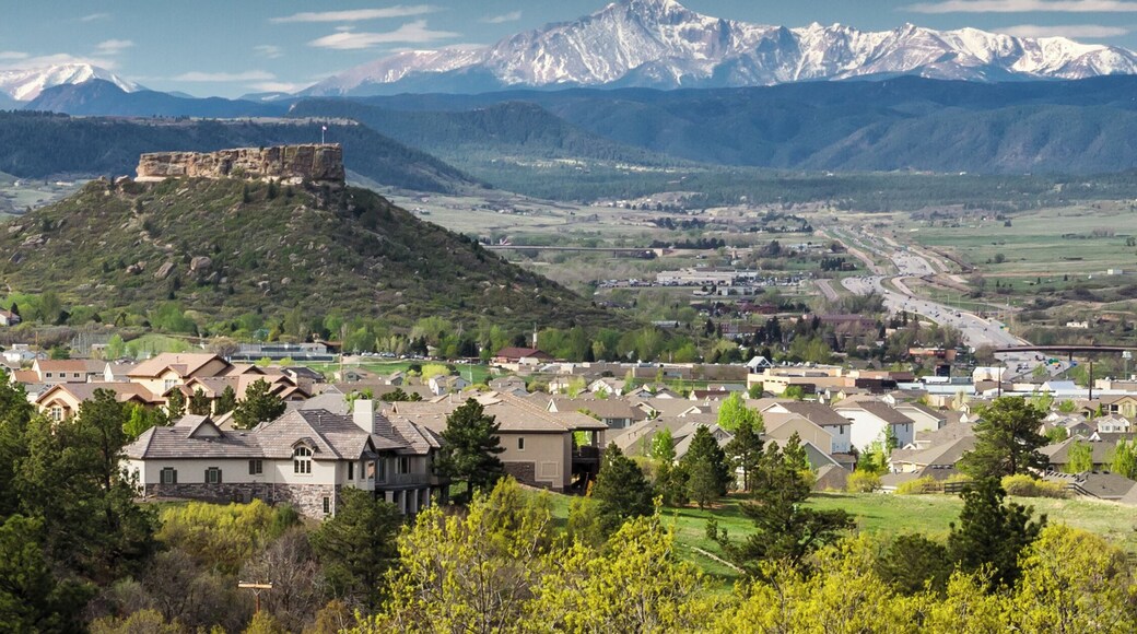Castle Rock and Pikes Peak, Colorado