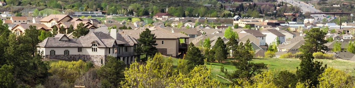 Castle Rock and Pikes Peak, Colorado
