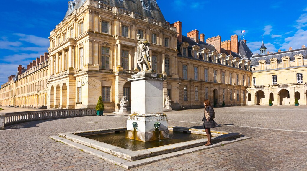 inside yard of castle