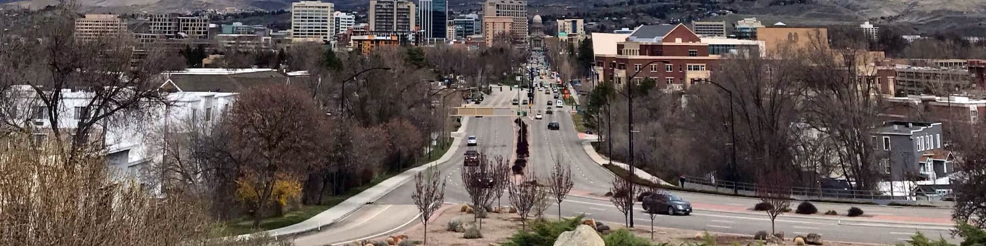 The City of Trees from the Boise Depot