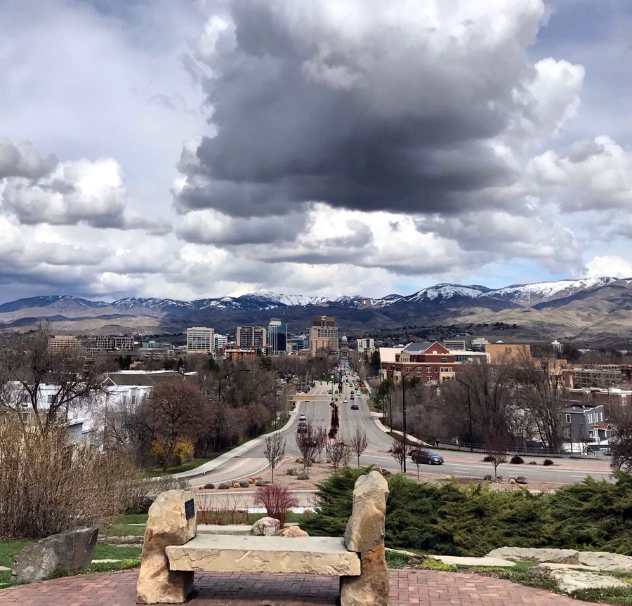 The City of Trees from the Boise Depot