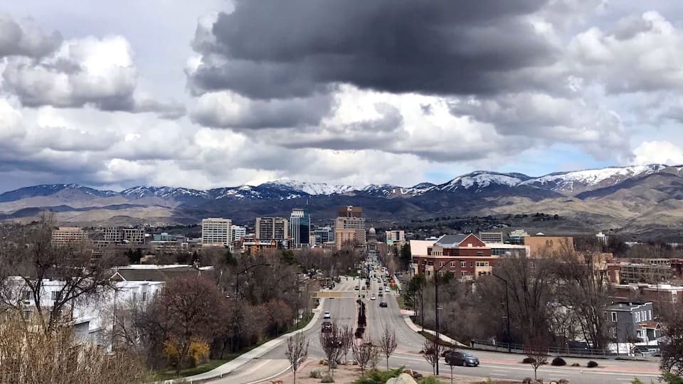 The City of Trees from the Boise Depot