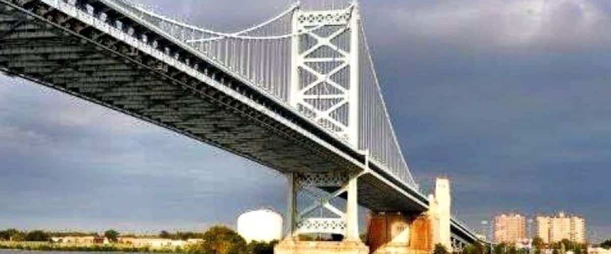 I always thought this was one of the best looking bridges spanning the Delaware, but seeing it from below confirms it.  I love bridges.