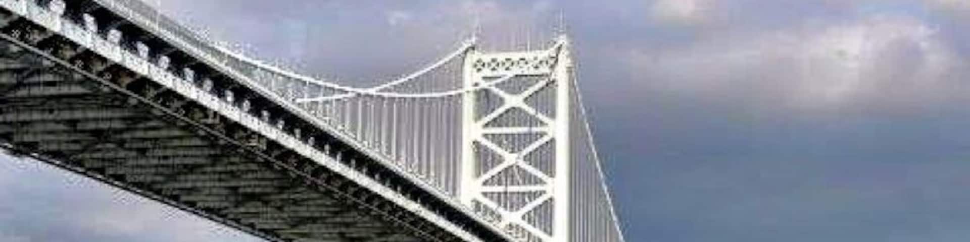 I always thought this was one of the best looking bridges spanning the Delaware, but seeing it from below confirms it. I love bridges.