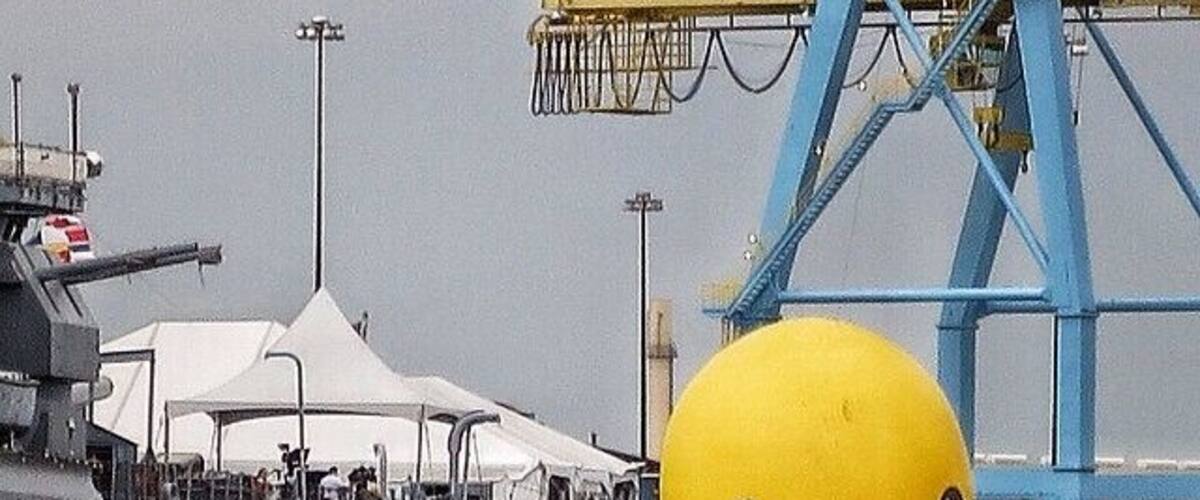 This giant rubber duck was supposed to be the star of the Tall Ships Festivall but, alas, didn't cooperate.