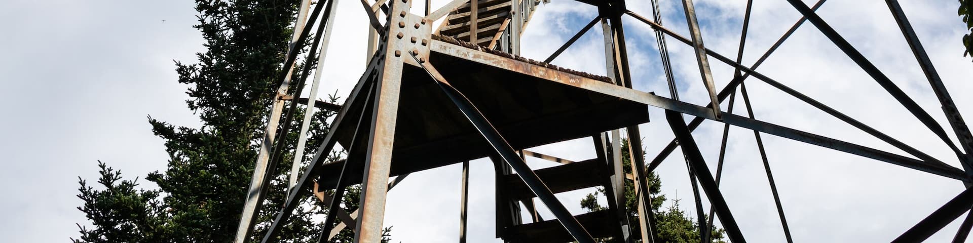 Historic Mount Sterling Fire Tower in the Great Smoky Mountains National Park in North Carolina