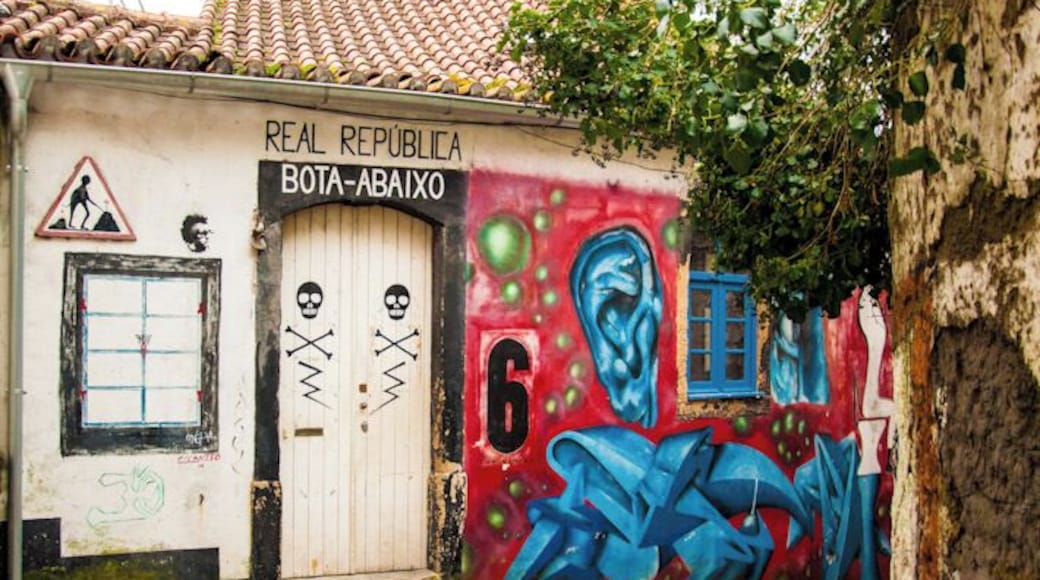 This is what a frat house looks like in Portugal. In the very student oriented (and thus happening) city of Coimbra!