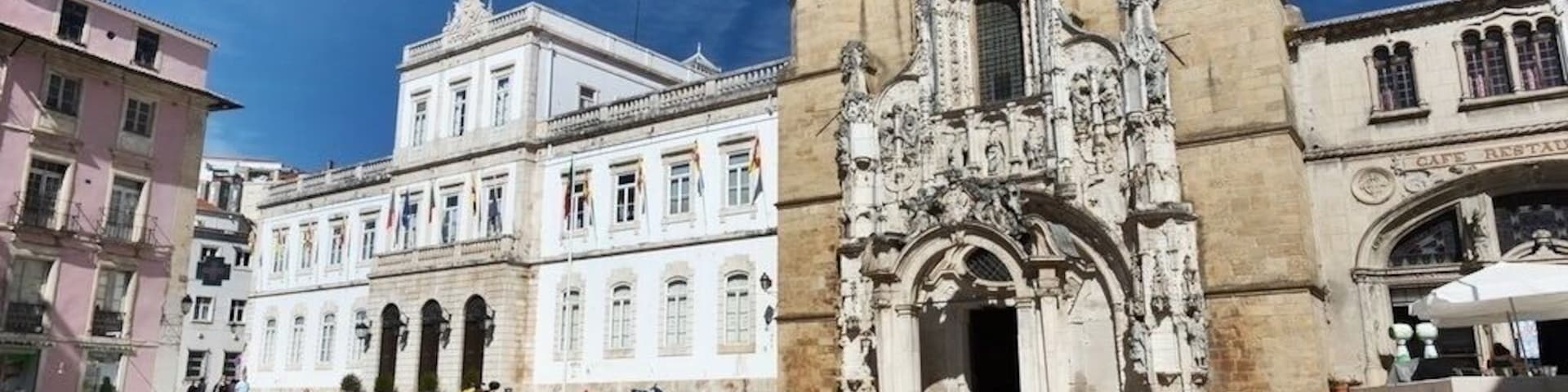 The Santa Cruz Monastery, best known as Igreja de Santa Cruz, is a National Monument in Coimbra, Portugal. Because the first two kings of Portugal are buried in the church it was granted the status of National Pantheon. Founded in 1131 outside the protecting walls of Coimbra, the Santa Cruz Monastery was the most important monastic house during the early days of the Portuguese monarchy. St. Theotonius founded this community of Canons Regular of the Holy Cross of Coimbra and served as their first prior. The monastery and church were erected between 1132 and 1223.