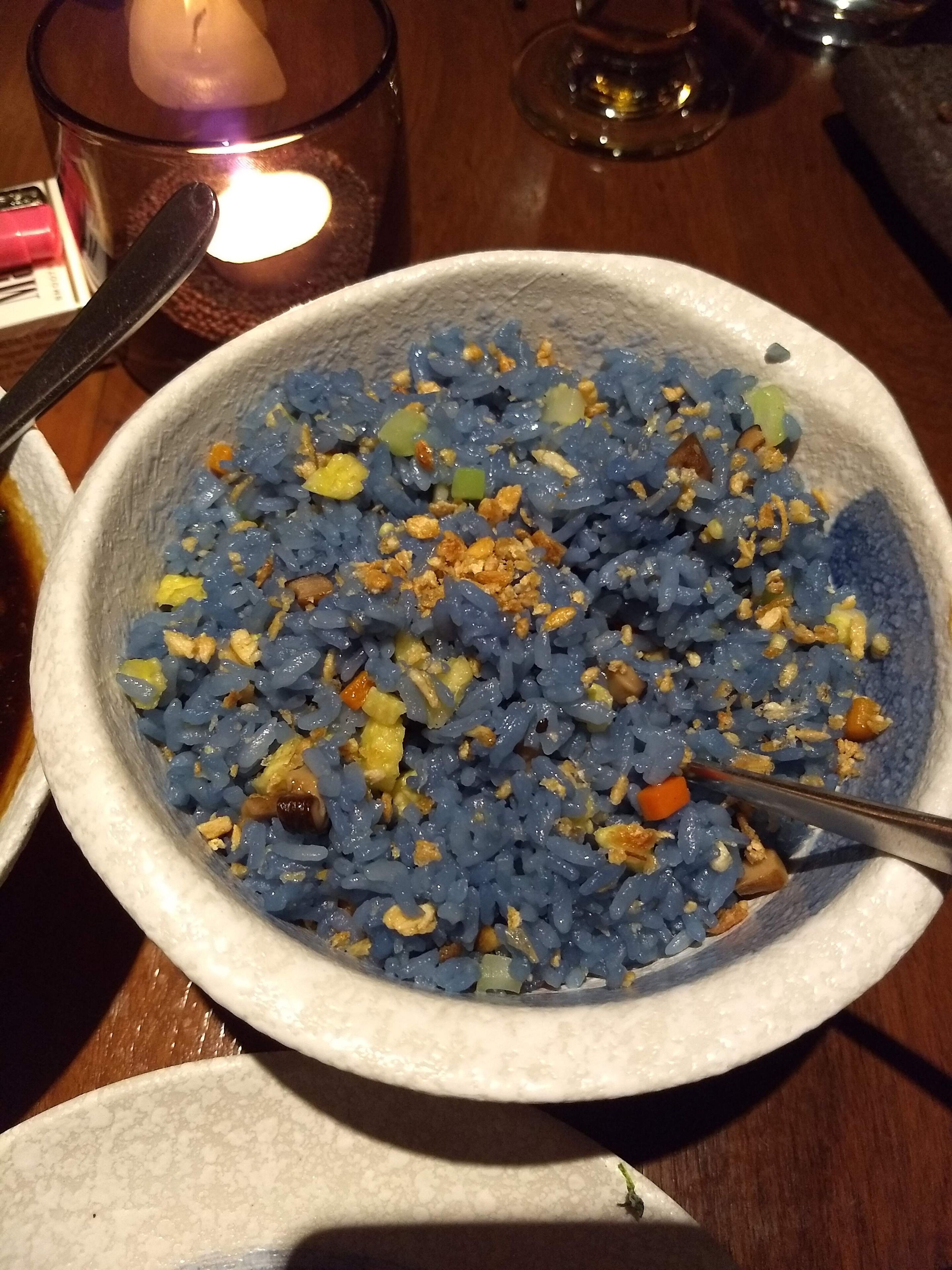 Blue Rice #TroverFoodies