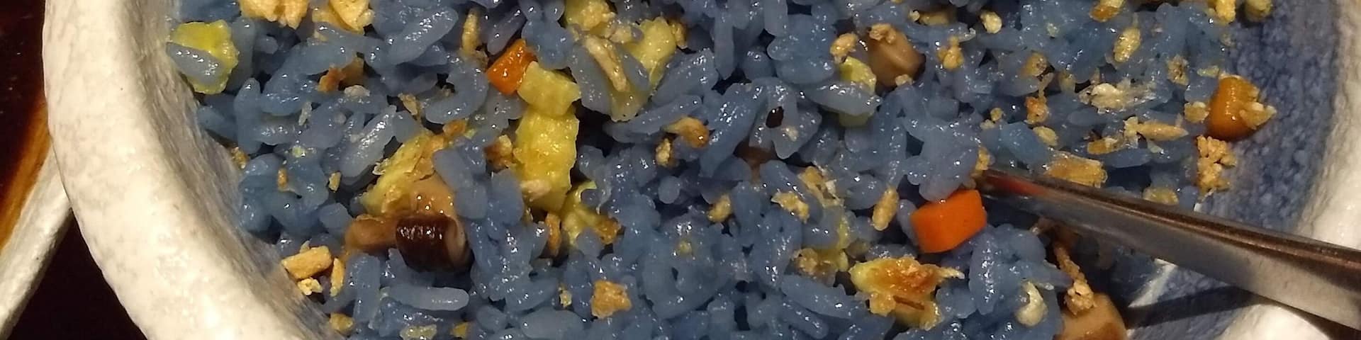 Blue Rice #TroverFoodies