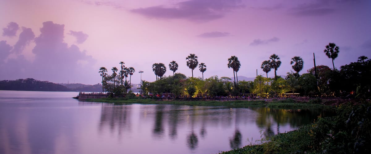 Powai Lake is an artificial lake, situated in Mumbai, in the Powai valley, where a Powai village with a cluster of huts existed.
