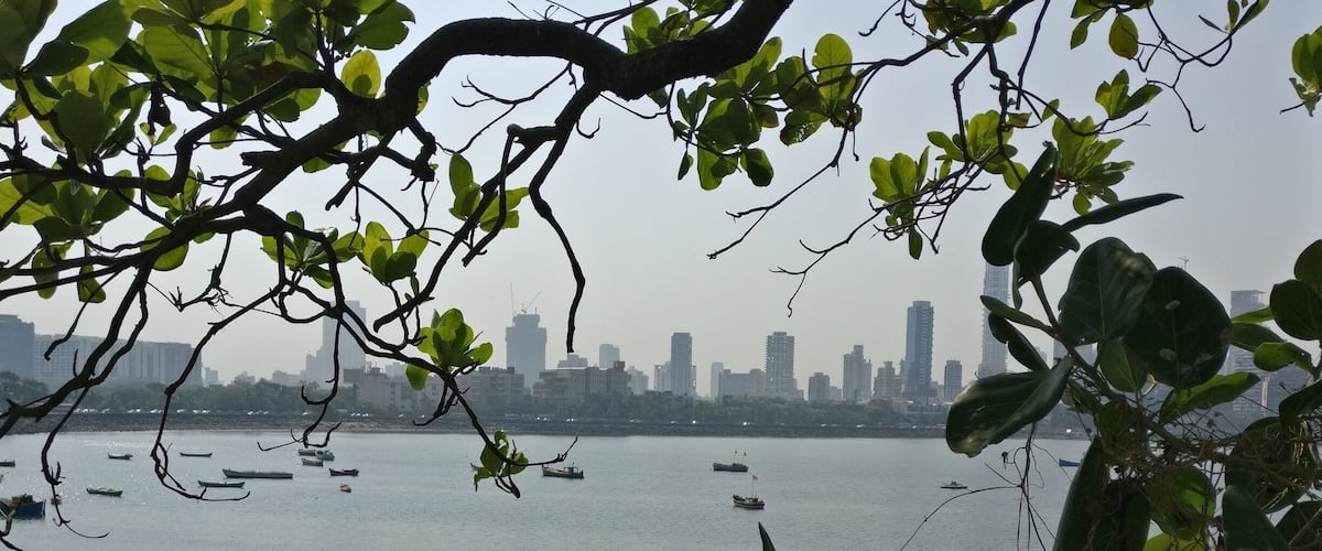 View from the lesser known Mahajani Dargah on the other side of Haji Ali dargah. A calmer place with very little crowd.